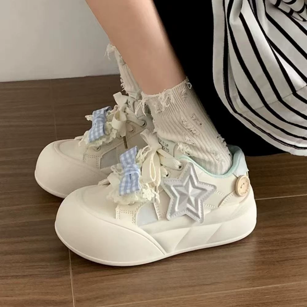 Одиночная обувь для девочек Весенний новый 2025 дикий детский шнуровка повседневная обувь холст на мягкой подошве