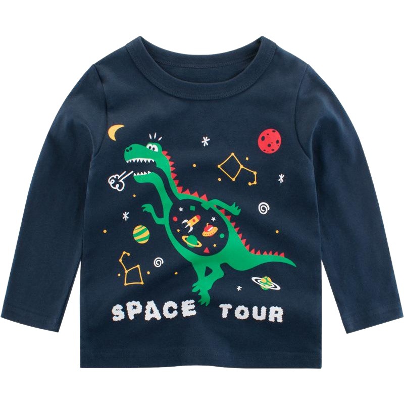 Ropa infantil de moda, novedades de otoño 2024, estilo coreano, camisetas de manga larga para niños, venta al por mayor de ropa infantil, camiseta básica para bebés