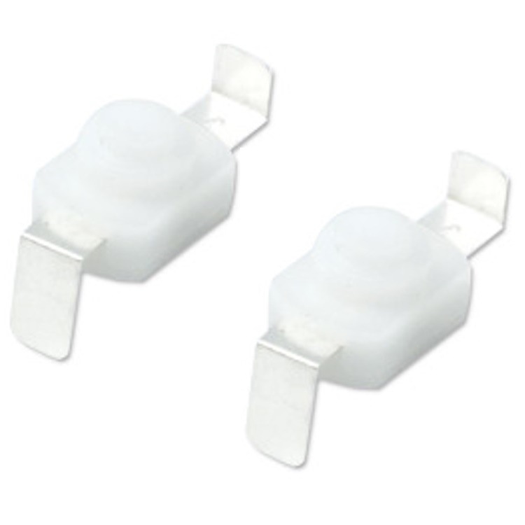 优质自锁开关弯脚   一开一关电源按键开关  1开1关白色按钮开关