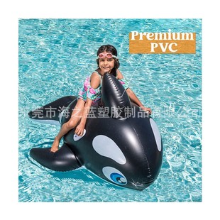 Factory Direct Sales Inflatable Shark Party Party Atmosphere Decoration Pvc Inflatable Artificial Shark Kidsren's Water Toy