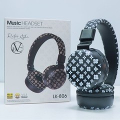クロスボーダー新 LK806 ヘッドマウント Bluetooth ヘッドセット落書き要素超長バッテリー寿命低音スポーツワイヤレスヘッドセット