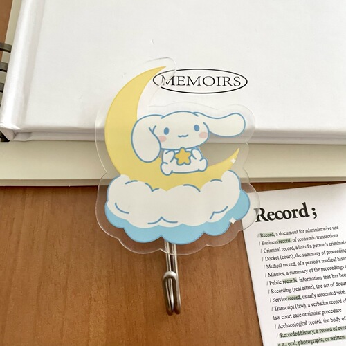 Cartoon Student Door Hook, Yiwu Small Commodity Bathroom Gift, Cute Acrylic No-Drill Hook