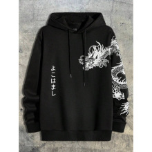 B 33483 Graphic Print Mens Hoodie ͼ��ӡ����ʿ���¿羳��