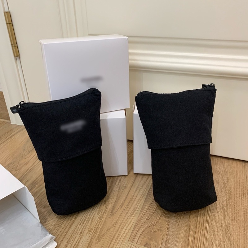 カウンターギフト 誕生日プレゼント キャンバス製収縮式大容量化粧品袋 口紅袋 収納袋 化粧ブラシ袋|undefined