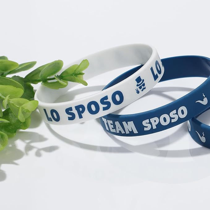 Equipo de boda italiano transfronterizo ahora pulsera de silicona despedida de solteros para hombres pulsera padrino