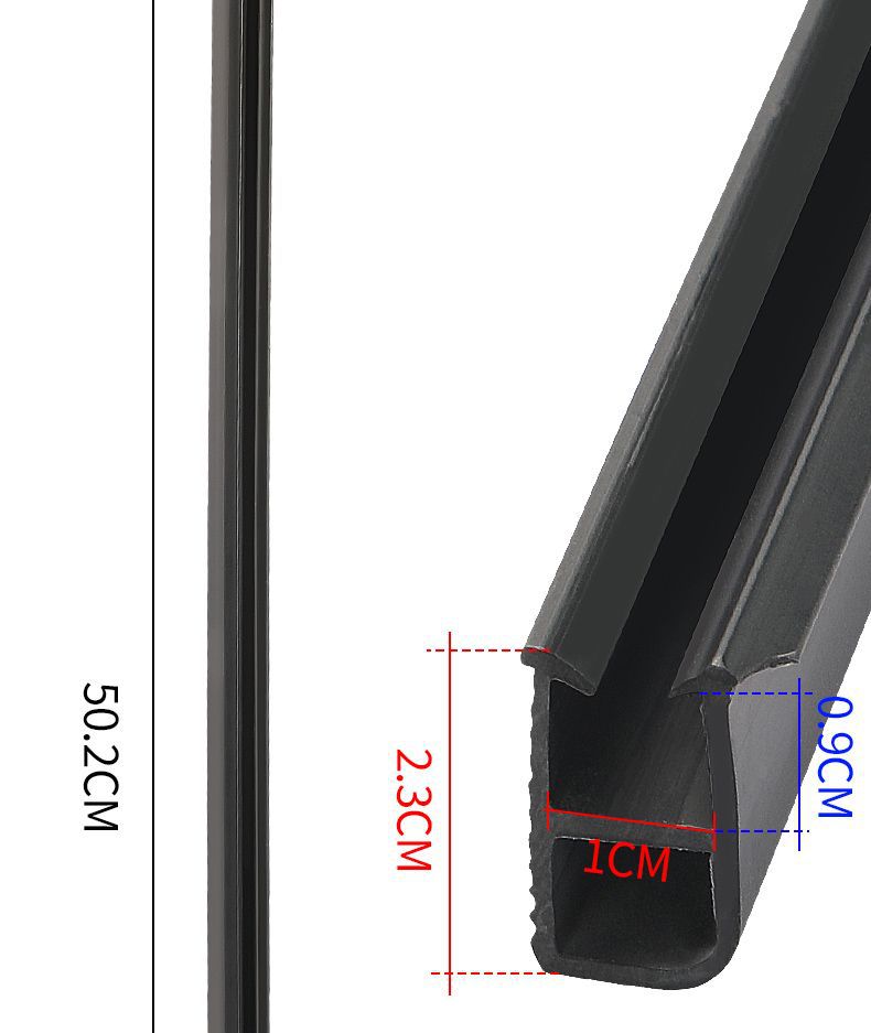 Electric Tricycle Modified Vehicle Glass Slide Double-Slot Glass Slide Push-Pull Sealed Glass Slide Glass Clip