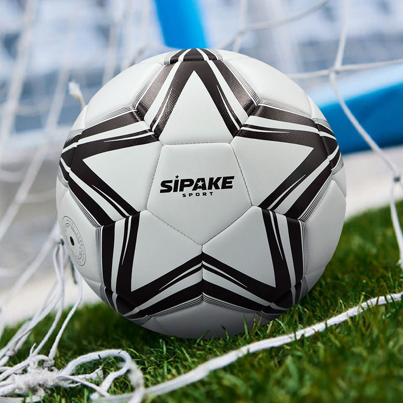 Una pieza de fútbol para niños No. 4, estudiantes de primaria y secundaria, jardín de infantes, competencia interior y exterior, entrenamiento, fútbol pu cosido No. 5