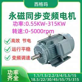 电机厂家超高效电动机0.75KW380V三相永磁同步电机变频调速定 制