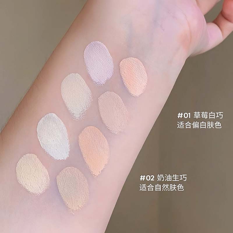 LUCKGO polvo ondulado dulce blanqueador hidratación delicada acné impresión círculos oscuros para aclarar la piel cosméticos transfronterizos