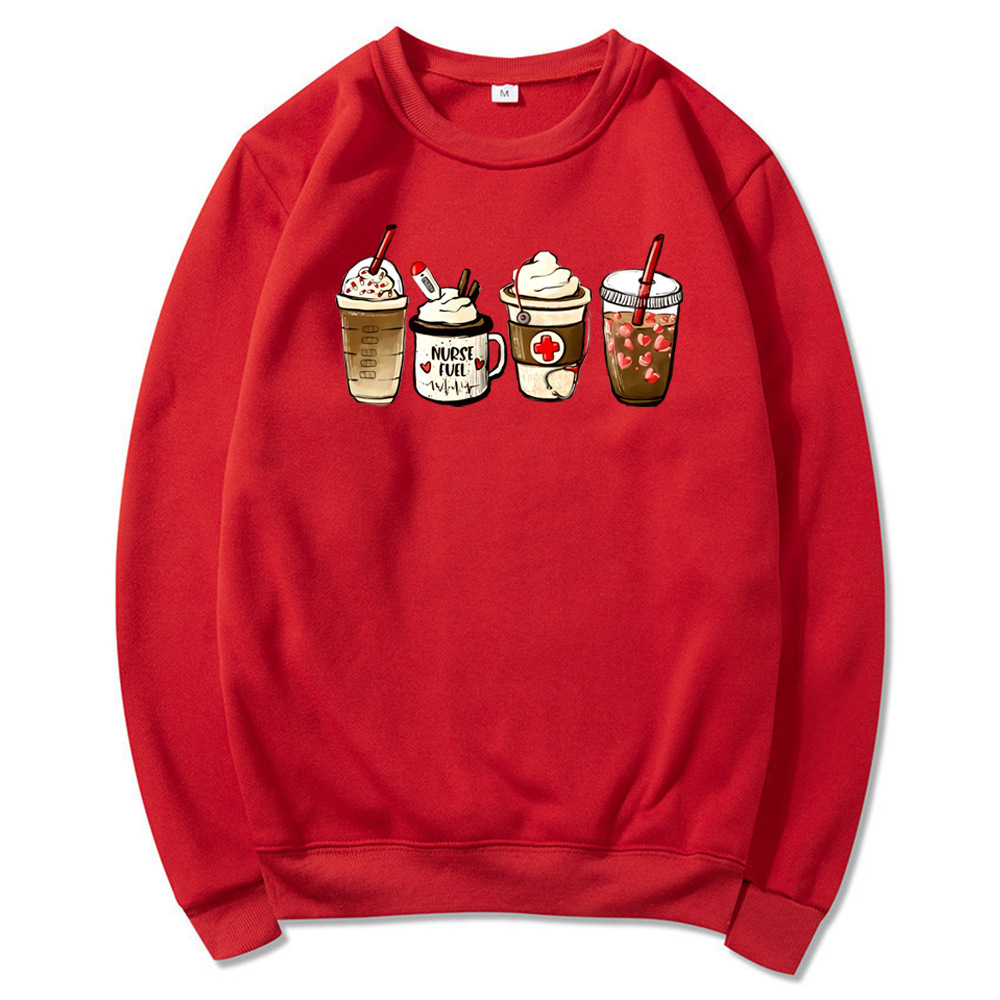 Nurse Fuel Coffee Sweatshirt Iced Coffee Graphic Pullover