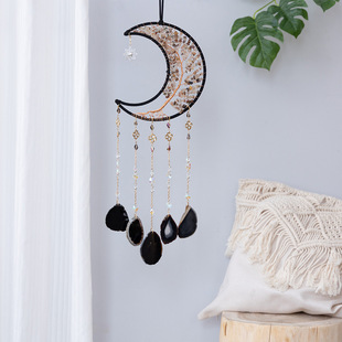 Gravel Tree of Life Light Luxury Dream Catcher Feather Hanging Decoration Hand-woven Wind Chimes Living Room Wall Sofa Background Decoration
