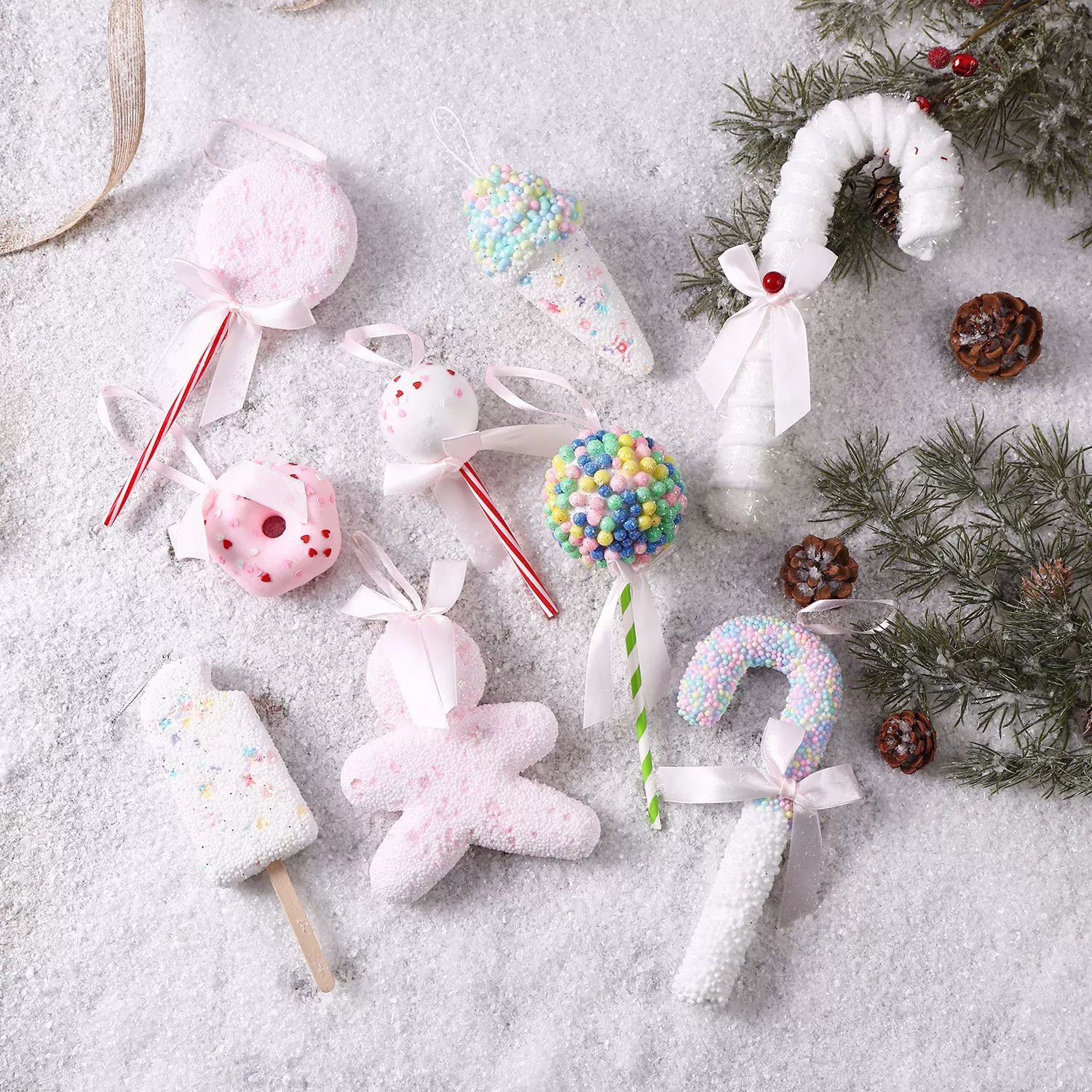 П pendent from foam, Christmas decorations, (Cross-border trading)