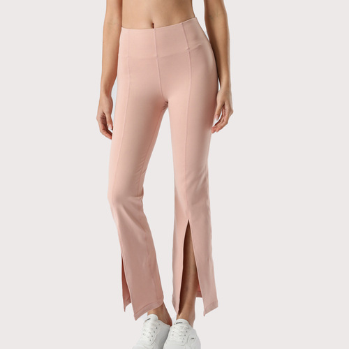  new high waist yoga flared trousers for women, hip lift yoga trousers, dance fitness sports slit trousers