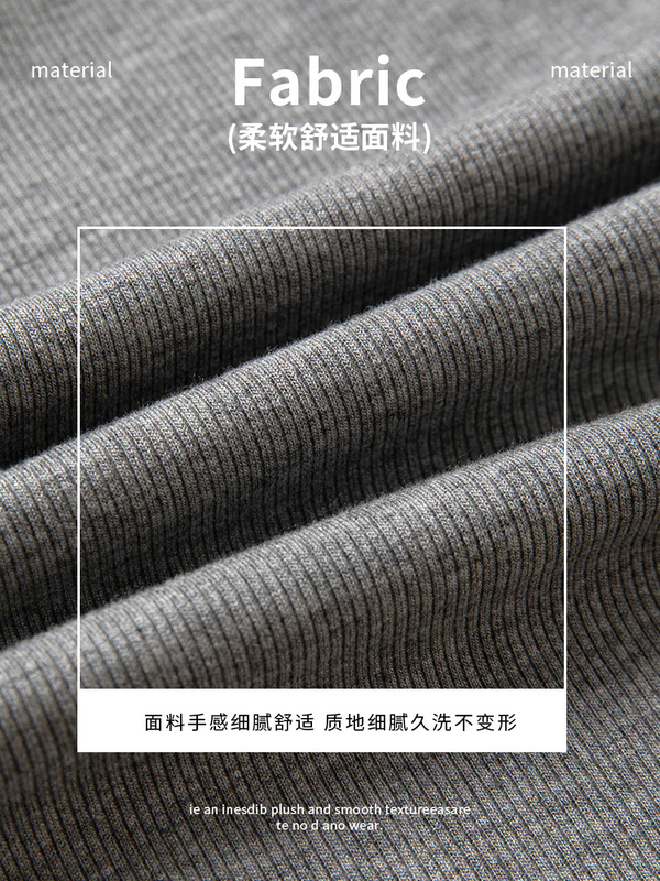 K2216严选半开扣连帽卫衣女秋冬季条纹内搭打底衫修身长袖上衣T恤|undefined