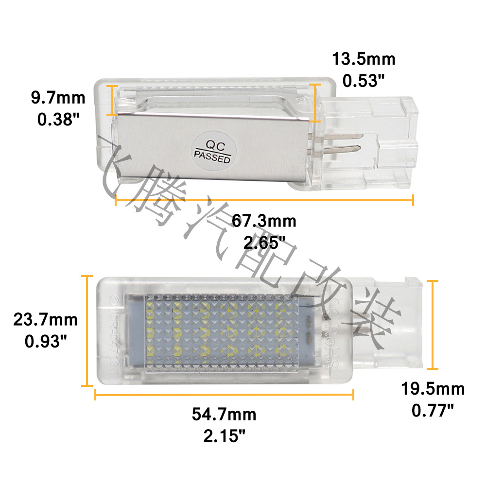 Adecuado para Volkswagen Golf Jetta Passat B6 B7 B8 puerta/luz de Bienvenida/reposapiés/luz del tronco