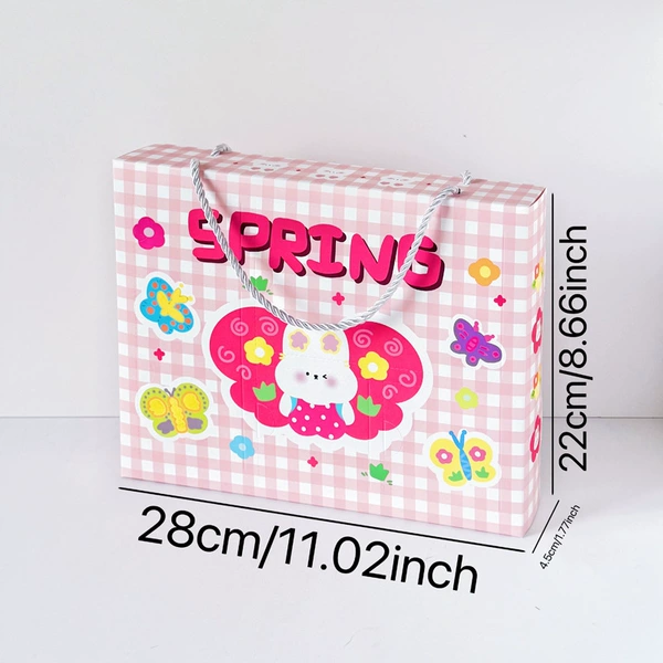 Five grids-pink rabbit hole fun