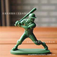 国境を越えた新しい野球兵野球兵士 3D プリント装飾品彫刻野球選手像