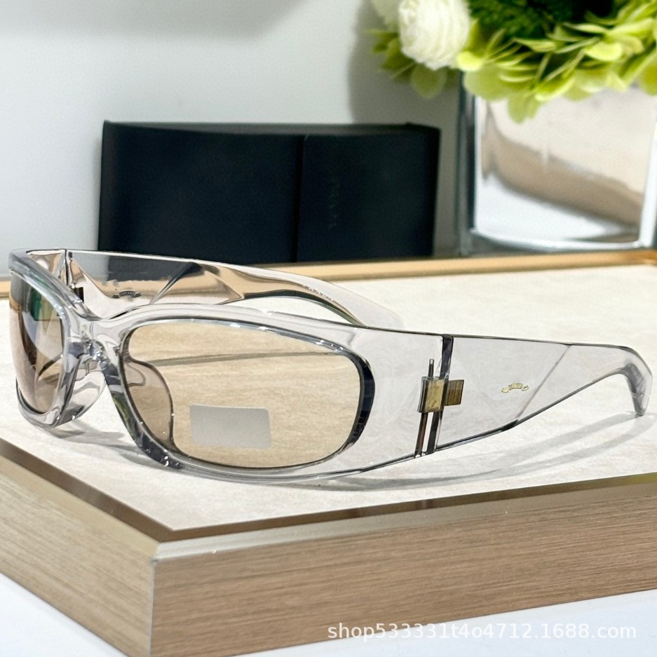 25ss新品y2kミレニアム未来感サングラスレディースA14ギャルファッション個性アウトドアスポーツ風pdサングラス