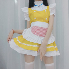 Original Japanese cute maid dress golden bell maid outfit cosplay anime dress cat woman stage costume dress