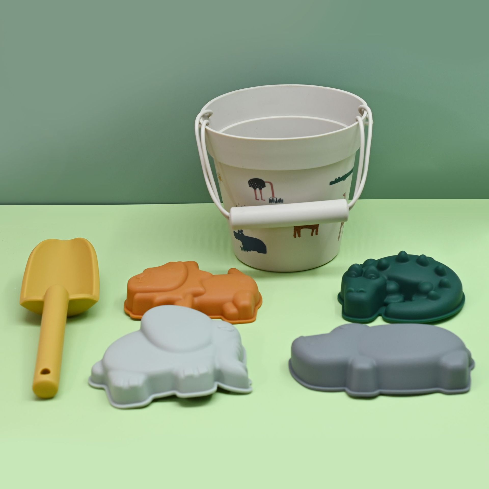 Juguetes de excavación de arena conjuntos de barril de playa de animales transfronterizos juguetes de verano en la playa pá para niños excavación de arena