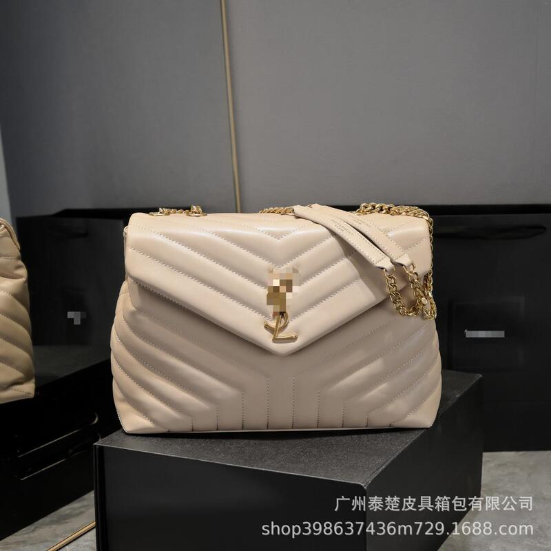 2025 New Style Chanel-Inspired Quilted Chain Bag for Women, Genuine Leather Shoulder and Crossbody Bag, Classic Versatile Fashion Cowhide Small Square Bag