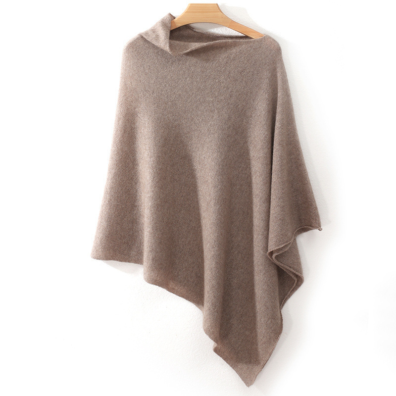 25 New Autumn and Winter Cashmere Shawl Cape Outwear Women's Knitted Cardigan with Shoulder and Neck Protection Warm Sweater Scarf