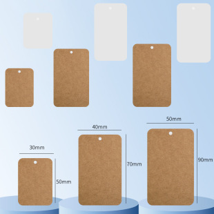 Clothing tag in stock blank clothing label women's certification price elevator children's clothing hanging underwear paper card