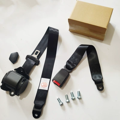 Cargo Vehicles, Driver and Passenger Side, Car seat belt - plastic-coated-k345cm-webbing-base-with-screws-one-set