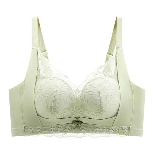 Non-magnetic, non-side bone, comfortable and breathable underwear for women with small breasts, push-up and side breasts, no wire bra, fashionable lace bra