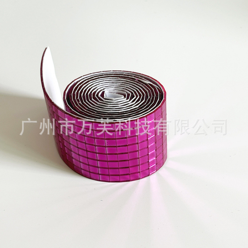 10色马赛克镜片玻璃墙贴自带背胶镜面球贴片手工DIY自粘装饰镜子|undefined