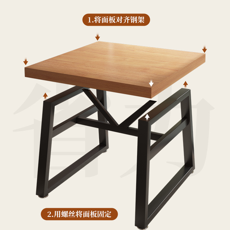 Mesa de té personalizada balcón pequeña mesa de té pequeña mesa de té doméstica mesa cuadrada de madera maciza nueva combinación de mesa de té exquisita de estilo chino