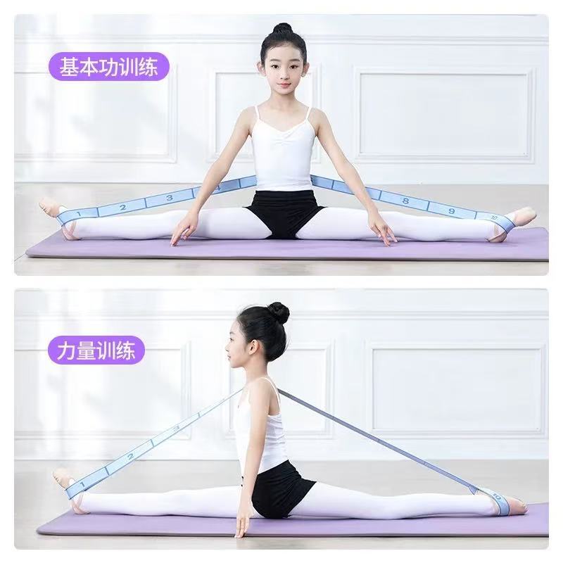 ダンスやバレエのトレーニング用のセグメント化されたデジタルヨガ弾性バンド、肩を広げて背中を美しくするための特別なストレッチバンド、レジスタンスバンド|undefined