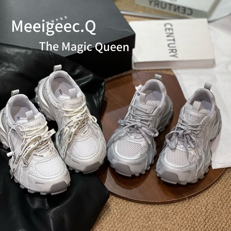 Special Offer Thick-Soled Height-Increasing Monster Dad Shoes for Women, 2026 New Model, Super Popular Lightweight Comfortable Casual Sneakers for Women