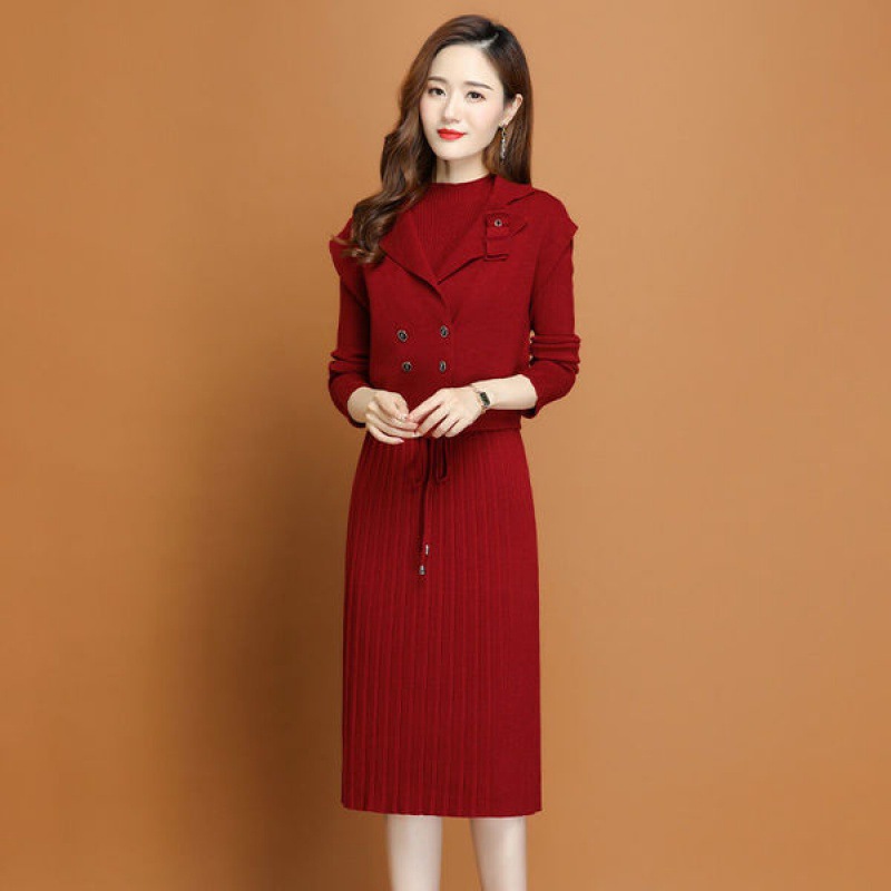 D7544 840K ÁO LEN NỮ BAOENRI ÁO LEN DÁNG ÔM BODY GỢI CẢM SEXY CẢ BỘ 2 MÓN MÙA XUÂN THU ĐÔNG THỜI TRANG NỮ G03 SẢN PHẨM MỚI