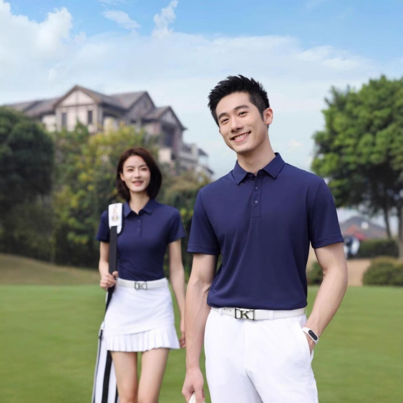 Hl.81005 Quick-Drying Cool Short-Sleeved Polo Shirt Golf Lapel T-Shirt Work Clothes Tranquil Green Shadow Blue Hl.81005 Quick-Drying Cool Short-Sleeved Polo Shirt Golf Lapel T-Shirt Work Clothes Tranquil Green Shadow Blue