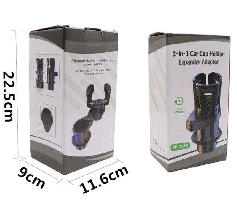 Cross-border car water cup holder multi-functional modified cup holder one minute two vacuum cup central control retractable car water cup holder