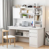 The computer table desk household Simplicity to work in an office Learning table bookshelf one Desktop Bookcase bedroom student write Table