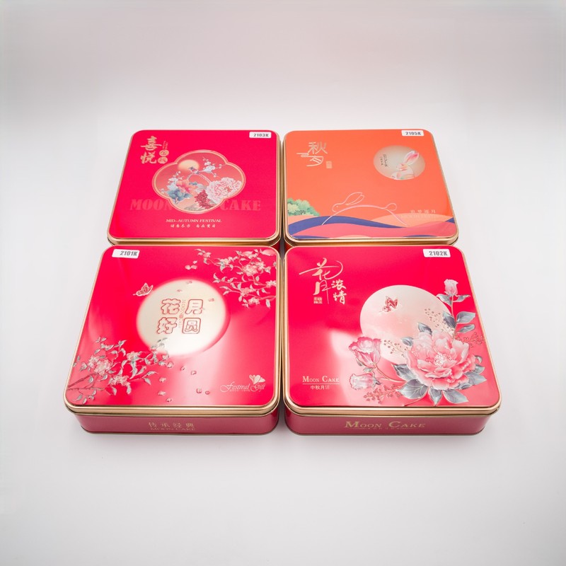 激凸立体图高档现货月饼铁盒高档礼品盒4个装定制月饼罐榴莲冰皮|undefined