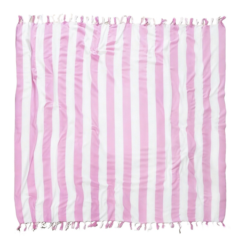 Cross-Border Amazon Turkish Striped Beach Towel, Pure Cotton Large Bath Towel, Customizable with Embroidery and Tassels, Soft Cotton