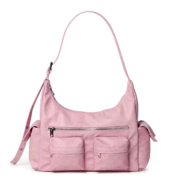Ond Samooh estilo coreano de moda de mujer brazo locomotora bolso de hombro bolso ajustable de bolsillo