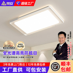 现代简约客厅灯新款大厅主灯奶油风护眼卧室吸顶灯全光谱中山灯具