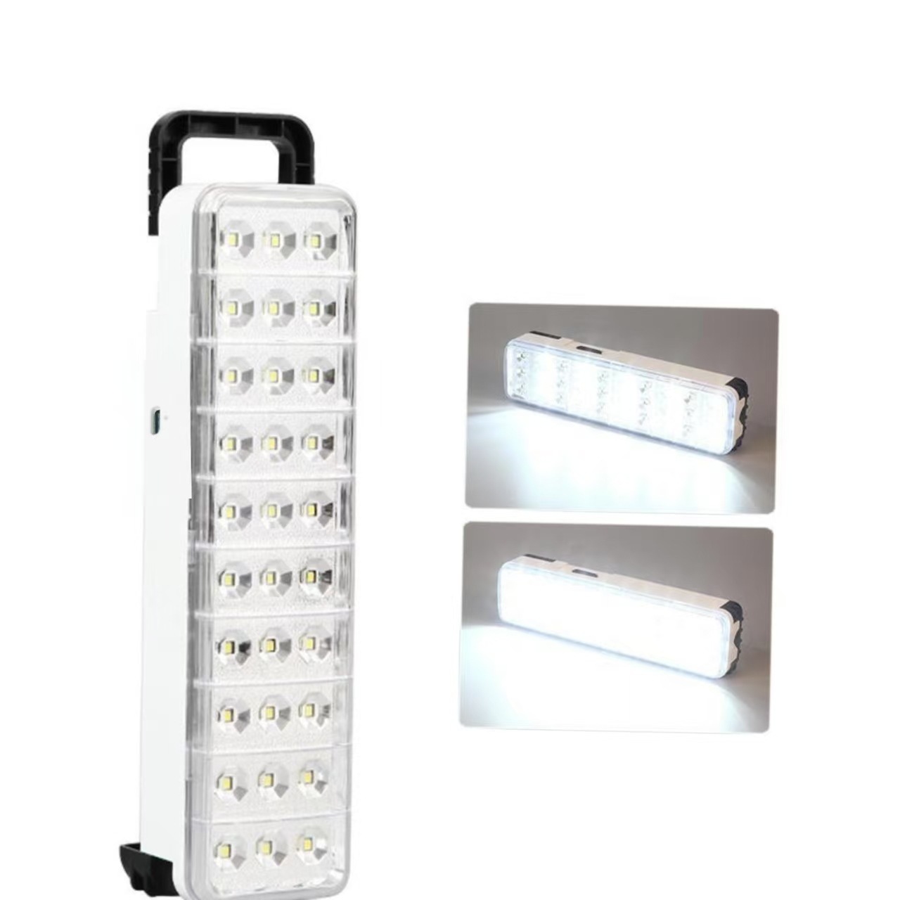 Venta directa de fábrica, linterna de emergencia recargable multifuncional con USB tipo C, 30 luces, 60 luces, 90 luces LED para el hogar