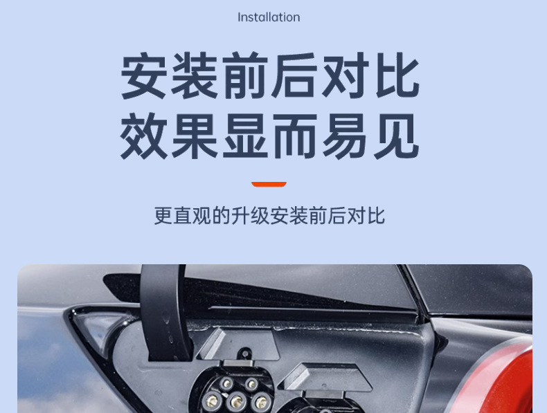 Suitable for Tesla ModelY/3 charging port dust cover cover plug rainproof waterproof cover protection ya modified accessories