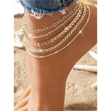 V 71145 Pearl layered ankle bracelet set �����������װ