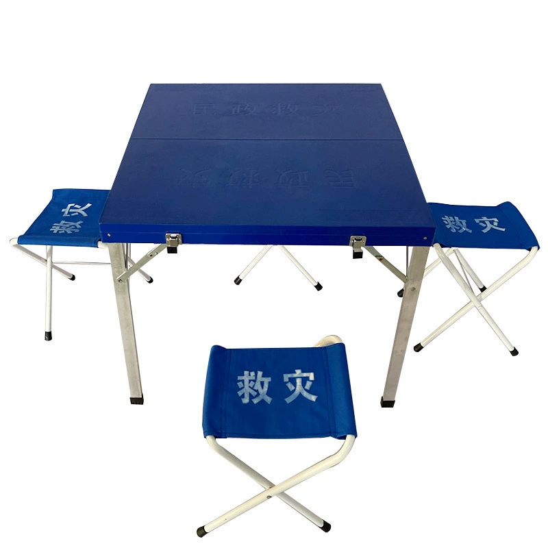 Складной стол и стул для полевых тренировок, аварийно-спасательных работ, кемпинга и работы на открытом воздухе, изготовленные методом выдувного формования