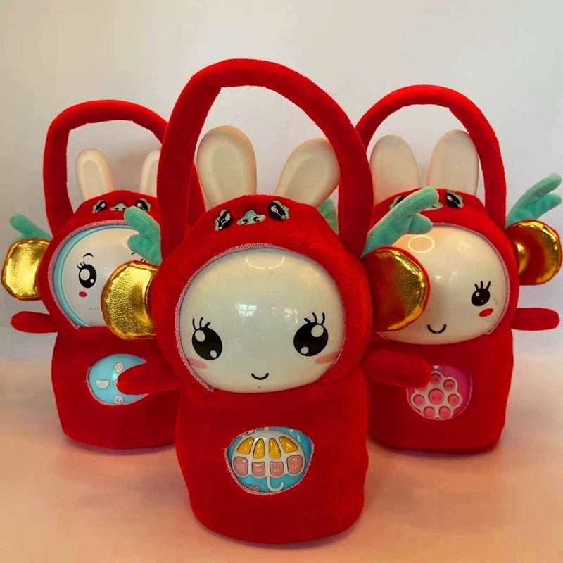 Fire Bunny Children's Educational Toy Protective Cover Early Education Machine Story Machine Universal Anti-Fall Bag Manufacturer Wholesale