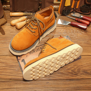 New Martin boots genuine leather high-end men's boots pure leather matte leather high-top shoes casual board shoes breathable platform wholesale