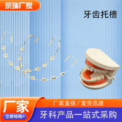 跨境口腔金属时尚牙套装饰链口腔牙套装饰正畸牙模型牙齿矫正托槽