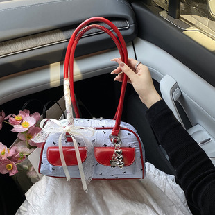 Korean Style High-End Simple Work Commuter Bag for Women 2025 Summer New Fashion Single Shoulder Armpit Bag