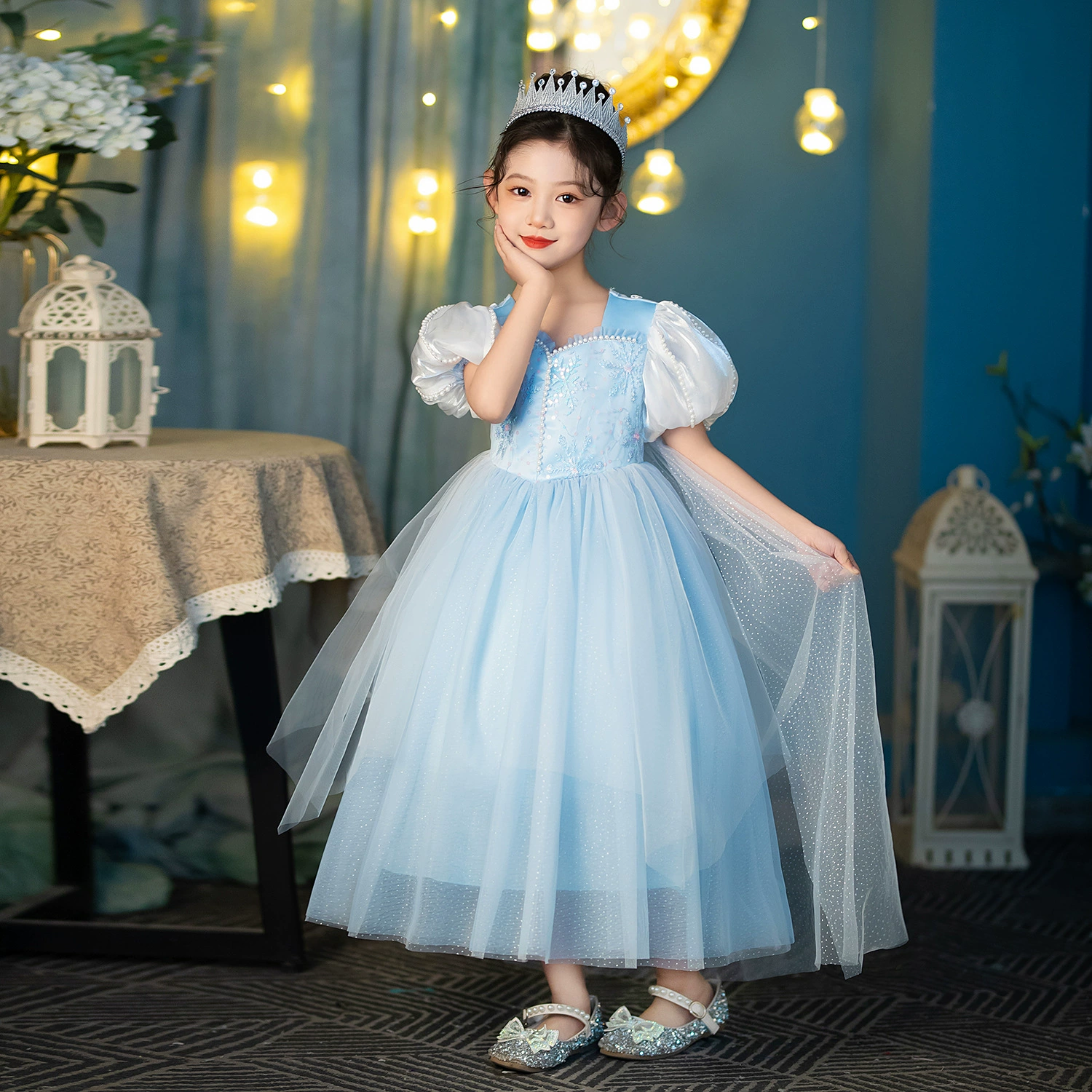 Summer small princess costume, “Frozen”, cosplay, halloween, children's clothing